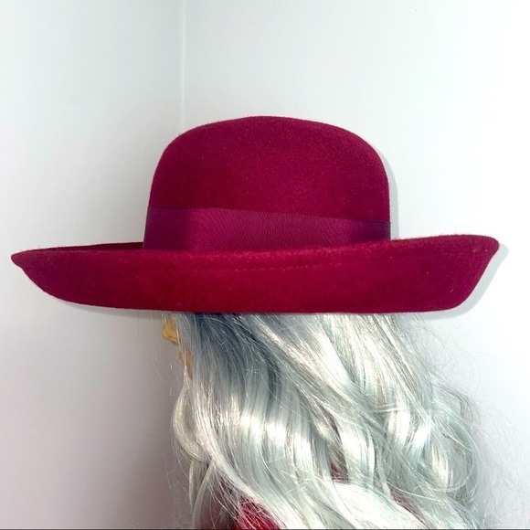Street Smart by Betmar | 100% Wool Burgundy Hat | Made in USA - Picture 6 of 12